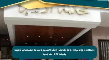 «مطاردة قانونية» زوجة تلاحق زوجها التبديد وسرقة مصوغات ذهبية بقيمة 820 ألف جنيه